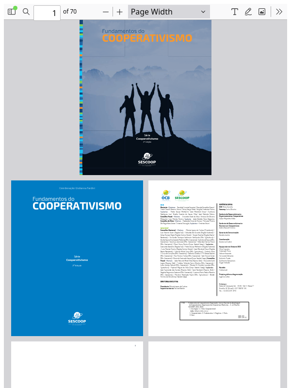 Cooperativismo, um historia de transformação social. 